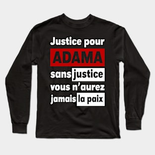 Justice Pour ADAMA Long Sleeve T-Shirt